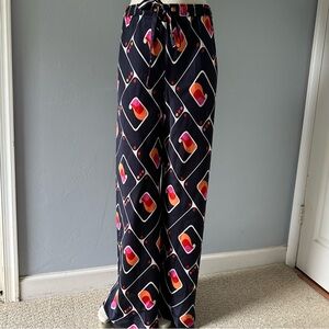 NWT Zara Geometric Printed Silky Pants Size Medium